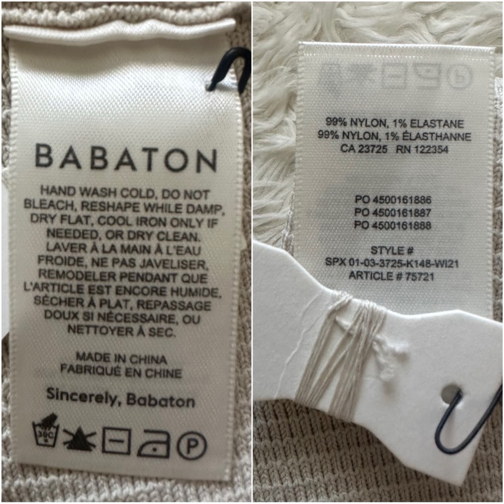 Aritzia Babaton Top Sculpt Knit One-Shoulder Cropped Tank Tight-fit Sz XS - Picture 8 of 10